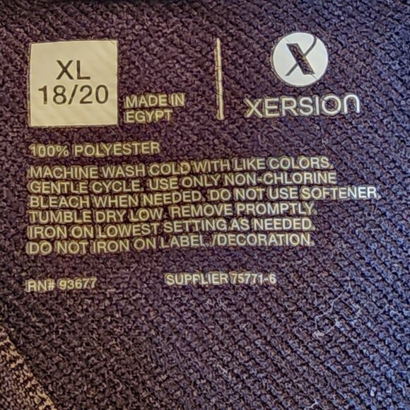 Xersion Womens Quick Dry Activewear Black Jacket Size XL (18/20) - Picture 6 of 7